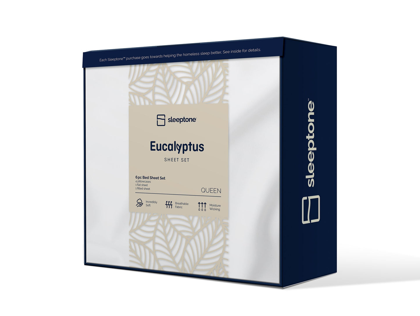Eucalyptus 6-Piece Sheet Set - Assorted Case of 4