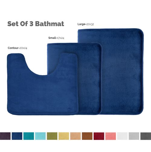 Clara Clark™ 3-Piece Bathmat Set