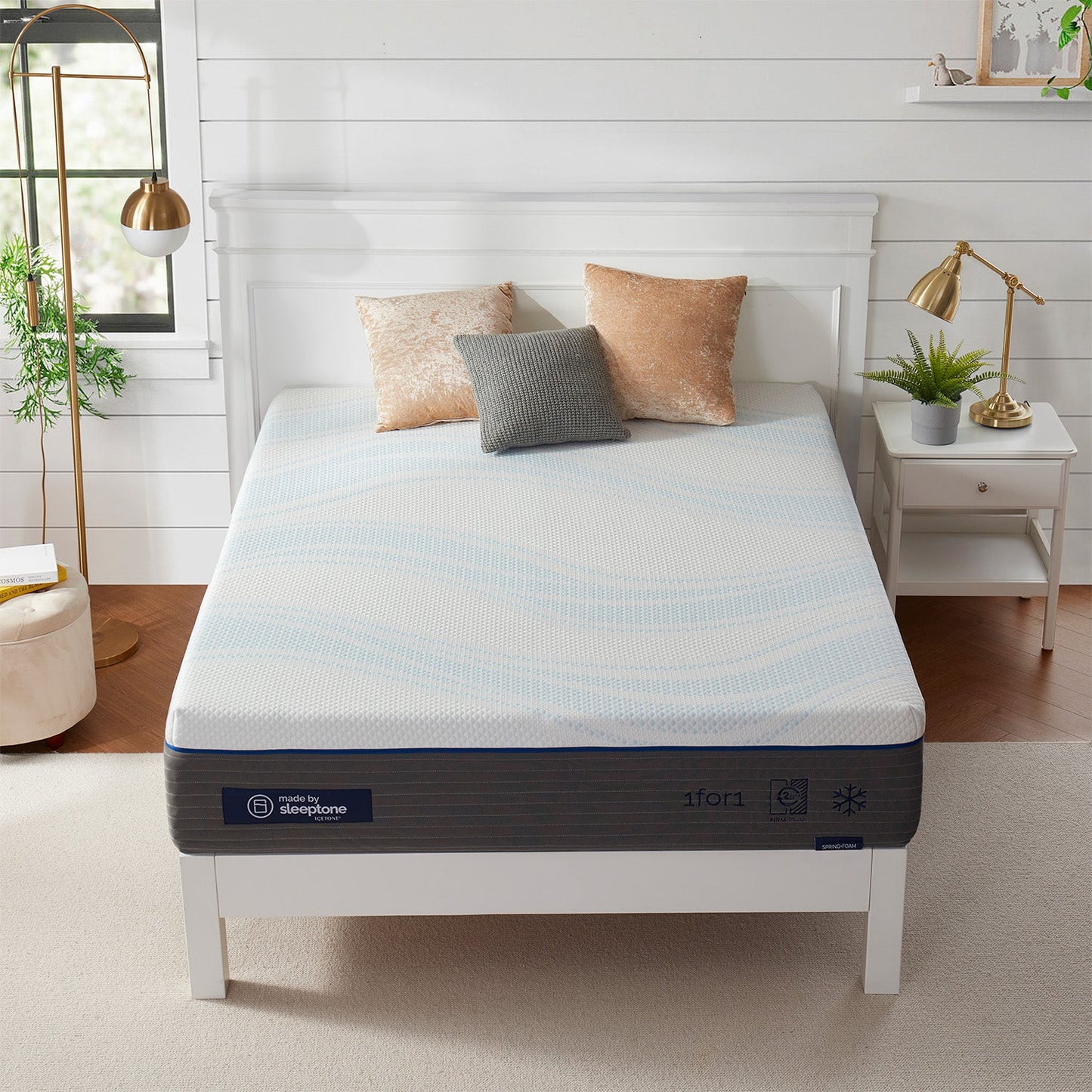 12" Adjustable Hybrid Mattress, Cooling Copper-Infused (Adjust Firmness at Home (Soft or Firm)