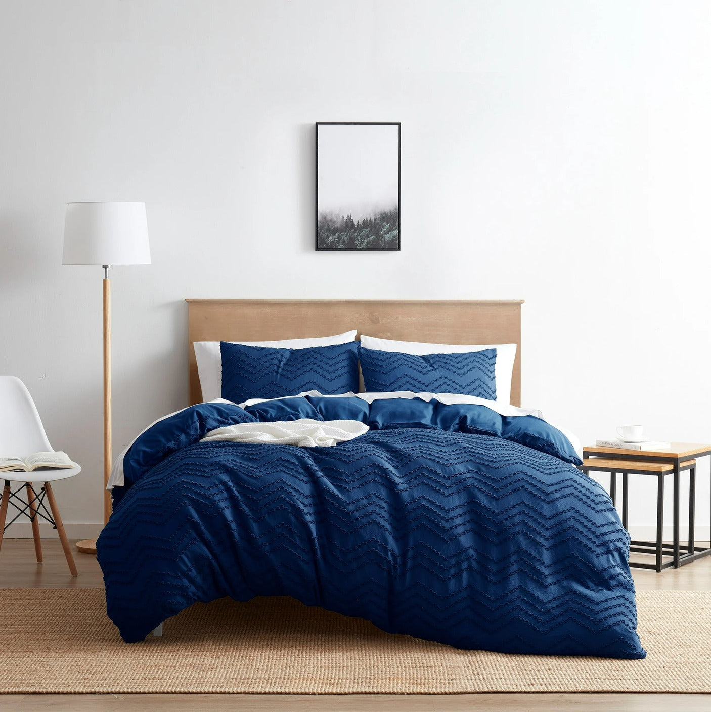 Clara Clark™ Tufted Boho Duvet Cover Ultra Soft 3-piece set