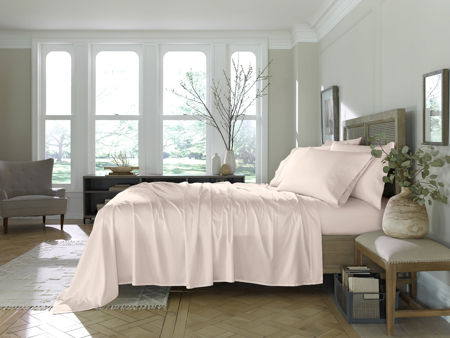 Eucalyptus 6-Piece Sheet Set - Assorted Case of 4