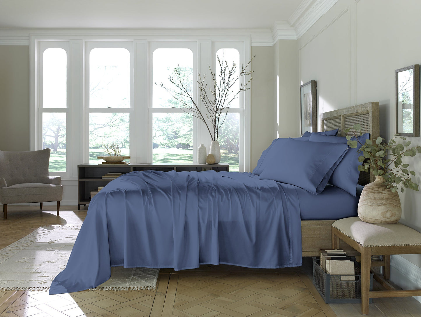 Eucalyptus 6-Piece Sheet Set - Assorted Case of 4