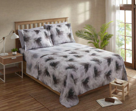 Clara Clark™ Printed Series 4-Piece Bed Sheet Set