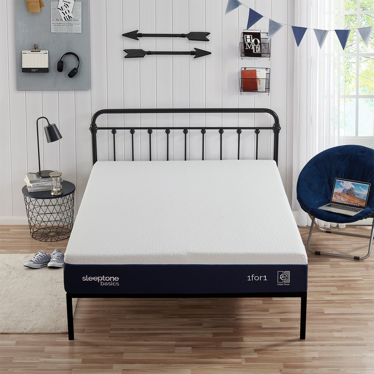 10" Adjustable Hybrid Mattress, Cooling Copper-Infused (Adjust Firmness at Home (Soft or Firm)