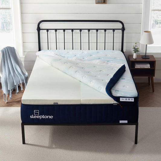 14" Adjustable Hybrid Mattress, Copper-Infused (Adjust firmness at Home Soft, Medium, or Firm)