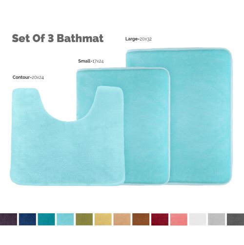 Clara Clark™ 3-Piece Bathmat Set