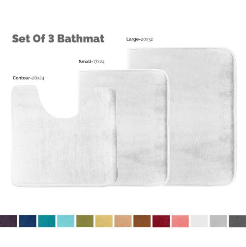 Clara Clark™ 3-Piece Bathmat Set